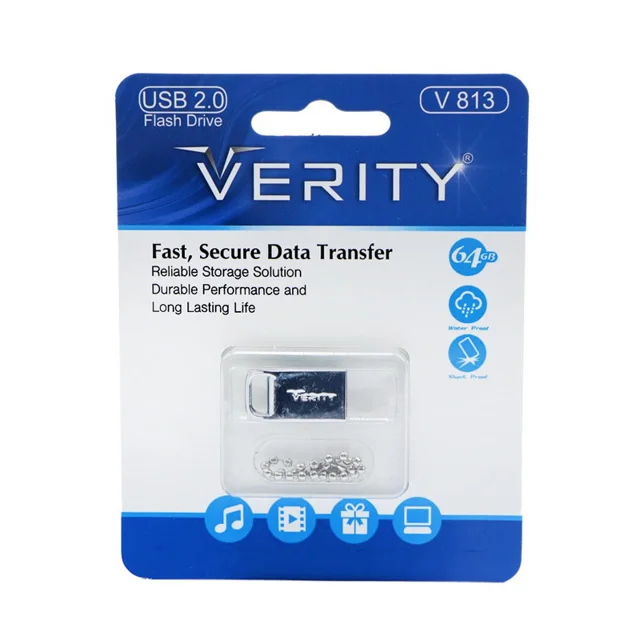 فلش مموری وریتی مدل V813 ظرفیت 64 گیگابایت، بدنه فلزی مقاوم در برابر گردوغبار و رطوبت، راب 101953878