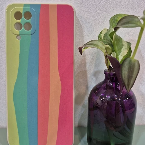 کاور سیلیکونی اورجینال رنگین کمانی مناسب برای M32 / M22 / A22 4G / A12