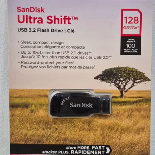 فلش 128 گیگ سن دیسک Sandisk Ultra Shift USB3.2