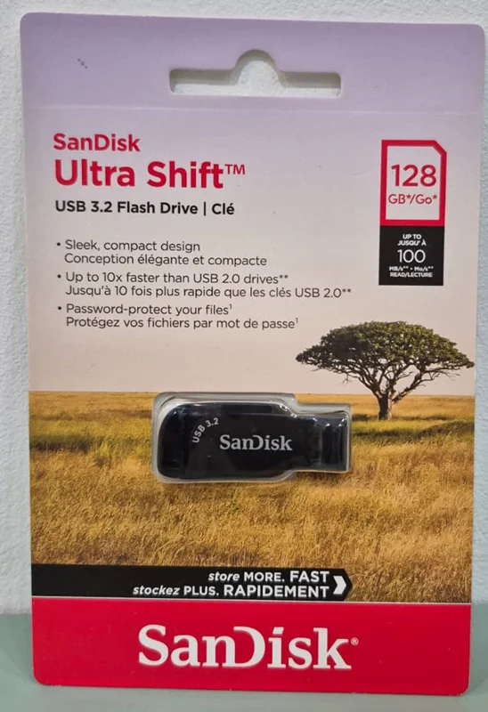 فلش 128 گیگ سن دیسک Sandisk Ultra Shift USB3.2