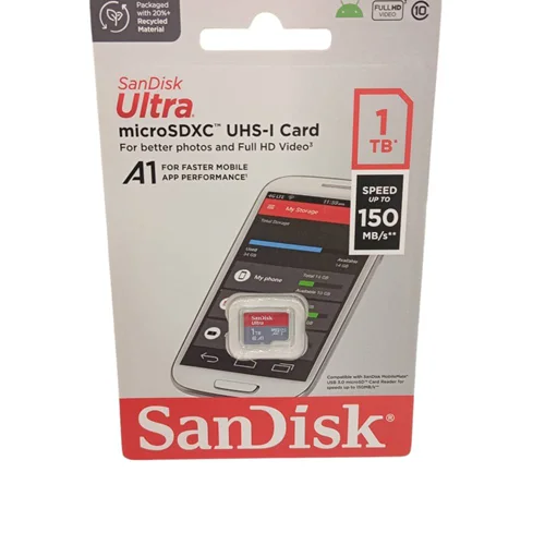 کارت حافظه microSDXC مدل Ultra کلاس 10 استاندارد UHS-I A1 سرعت 150MBps ظرفیت یک ترابایت