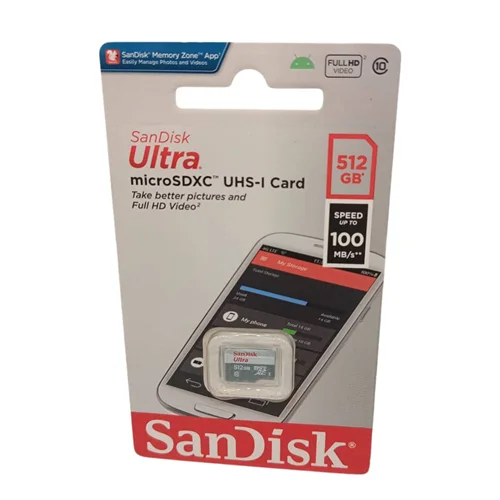 کارت حافظه میکرو اس دی سن دیسک Ultra A1 UHS I 512GB
