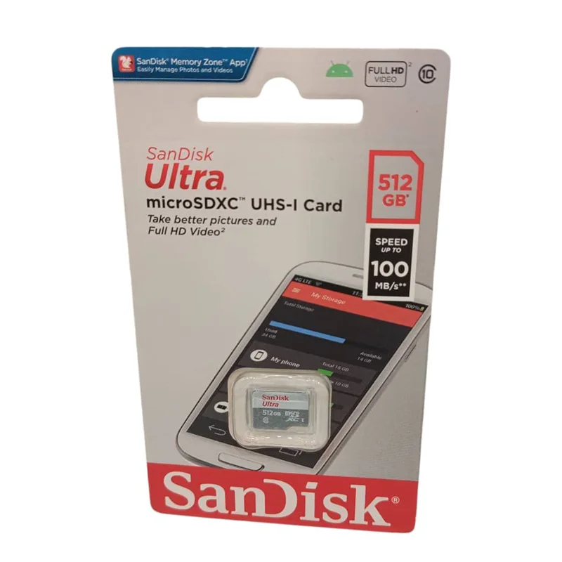 کارت حافظه میکرو اس دی سن دیسک Ultra A1 UHS I 512GB