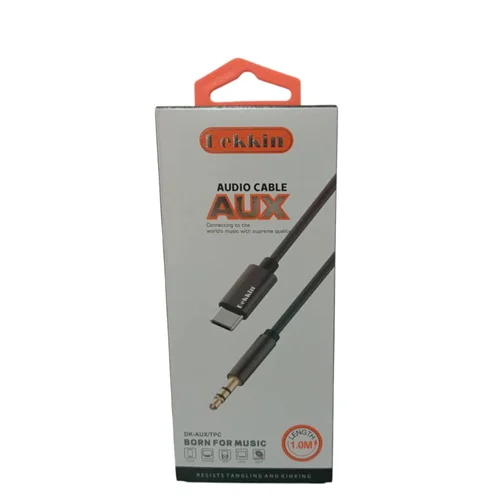 کابل صدا DEKKIN دکین تایپ سی TYPE C به AUX 3.5 مدل DK-AUX6