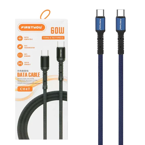کابل شارژ فست FIRSTYOU Type-C to Type-C مدل C047