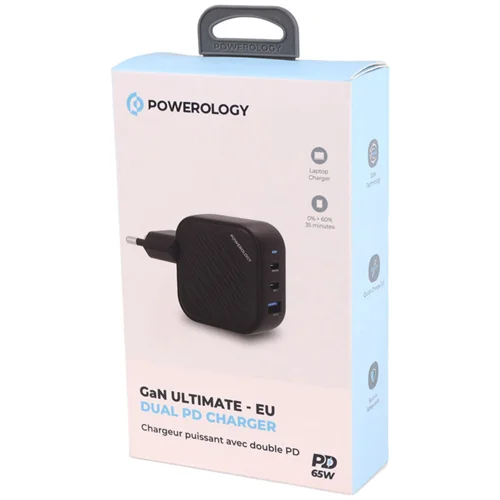 اداپتور Powerology GaN ULTIAMTE - EU 65w