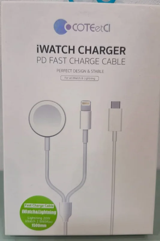 کابل شارژ سریع اپل واچ دوکاره کوتتسی Coteetci